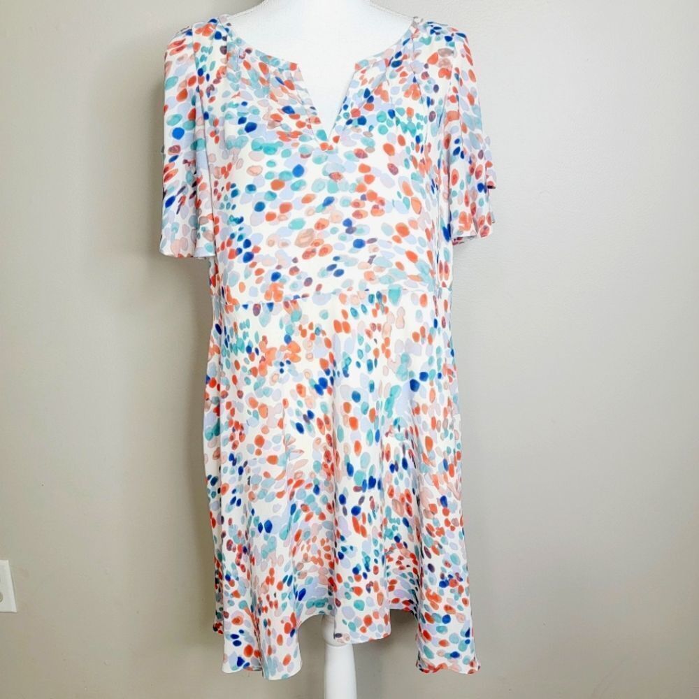 Maeve Anthropologie Spotted Dress Size Medium Petite